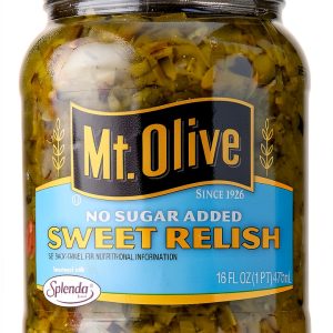 Mt Olive Pickle Relish 16oz Glass Jar Food Grade-0