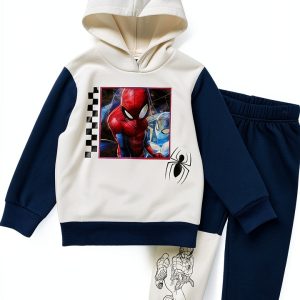 Spider-Man Toddler Outfit Marvel Boys Hoodie Set-0