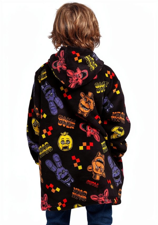 Five Nights Freddy’s Kids Sherpa Hoodie Warm-5
