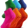 Kids Grip Socks BrandX Non Slip Yoga Socks 6 Pack-0
