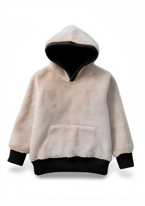 Kids Sherpa Hoodie BrandX Fleece Lined Boys-3