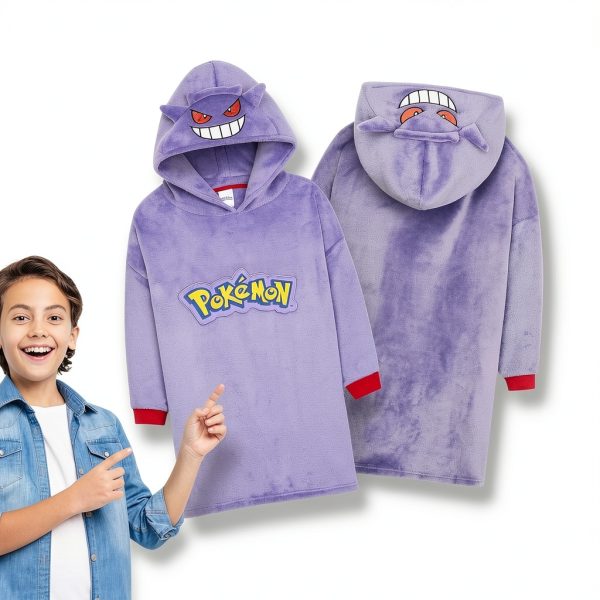 Pokemon Fleece Hoodie Blanket for Boys-4