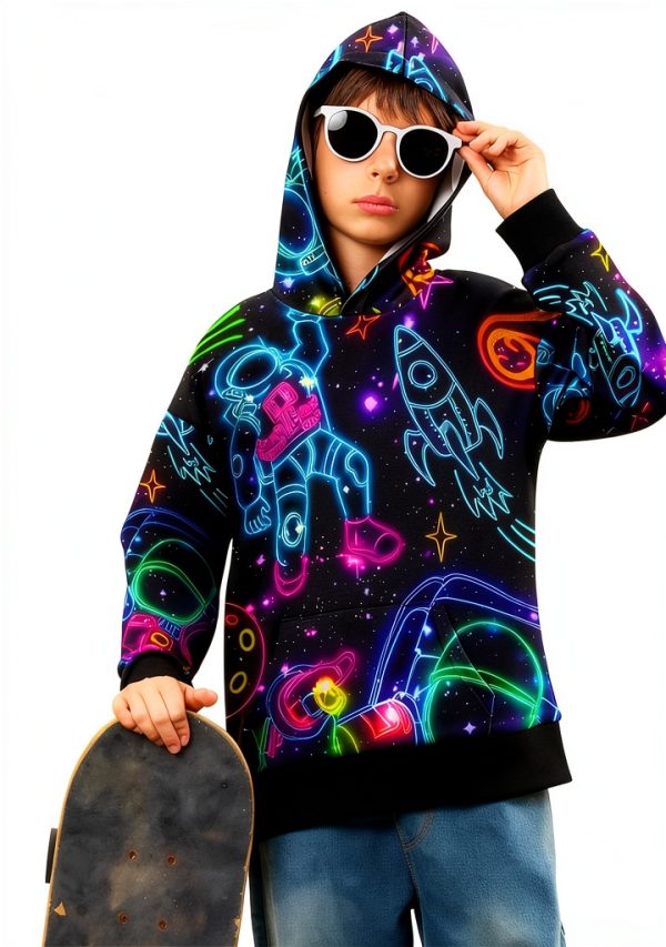 Boys Fashion Hoodies Sweatshirts Rugby Galaxy-6