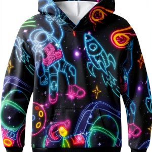 Boys Fashion Hoodies Sweatshirts Rugby Galaxy-0