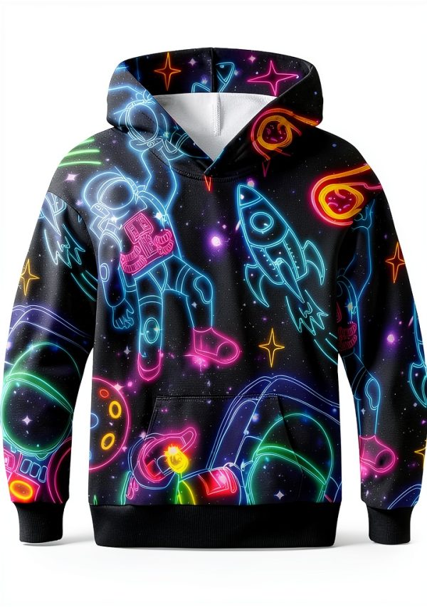Boys Fashion Hoodies Sweatshirts Rugby Galaxy-0