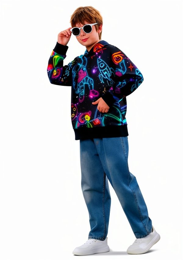 Boys Fashion Hoodies Sweatshirts Rugby Galaxy-4