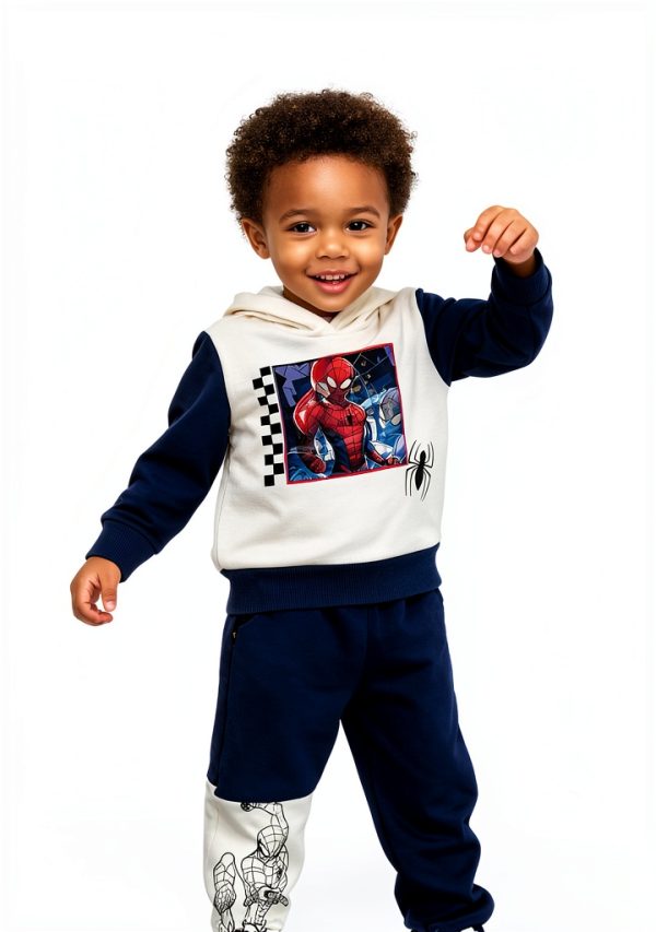 Spider-Man Toddler Outfit Marvel Boys Hoodie Set-3