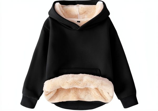 Kids Sherpa Hoodie BrandX Fleece Lined Boys-0