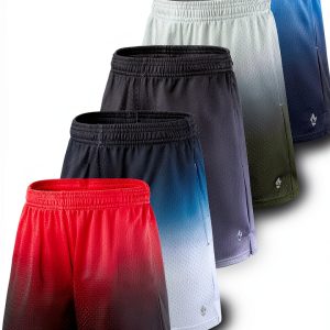 Boys Athletic Shorts ActiveWear Mesh QuickDry 7in-0