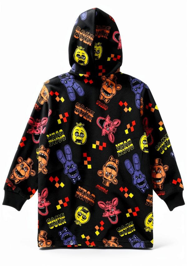 Five Nights Freddy’s Kids Sherpa Hoodie Warm-3